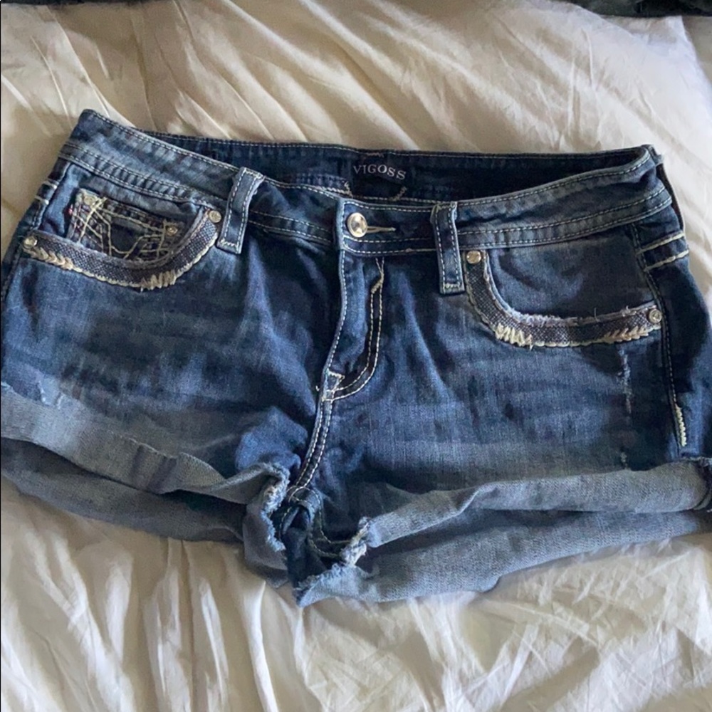 Denim shorts
